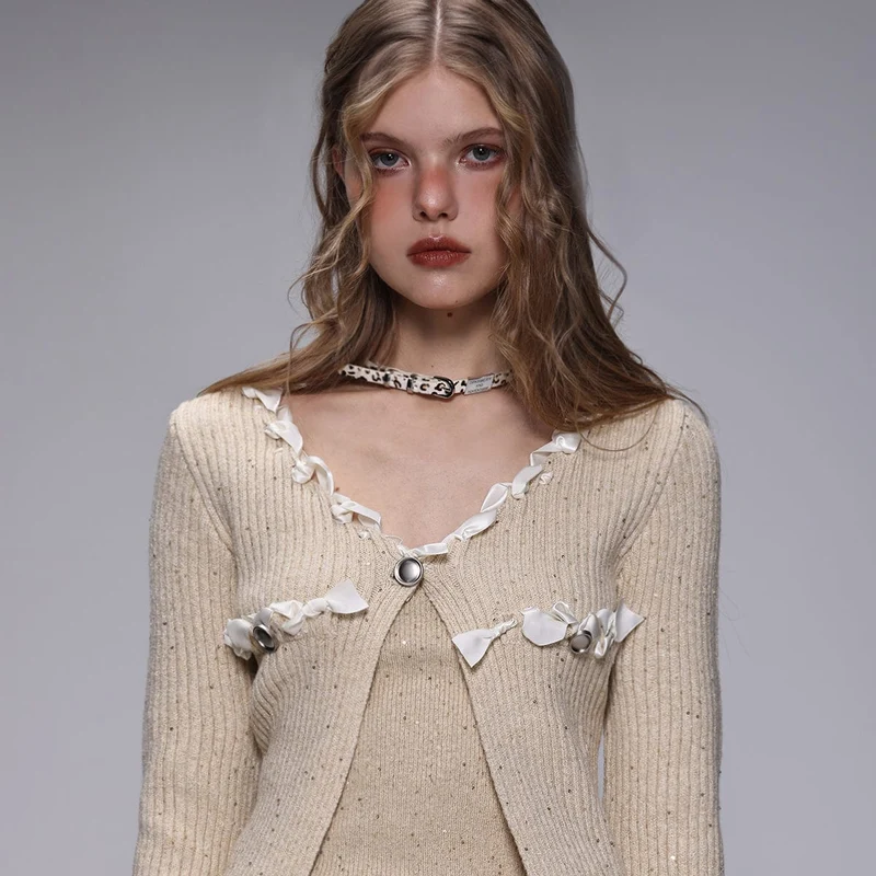Damen-Halsband mit Grunge-Leopardenmuster
