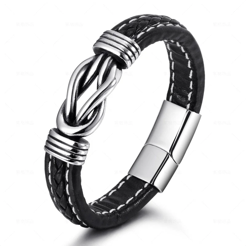 Gewebtes Punk-Armband für Herren