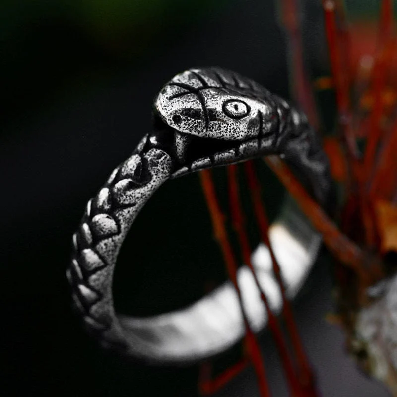 Herren-Punk-Ouroboros-Ring