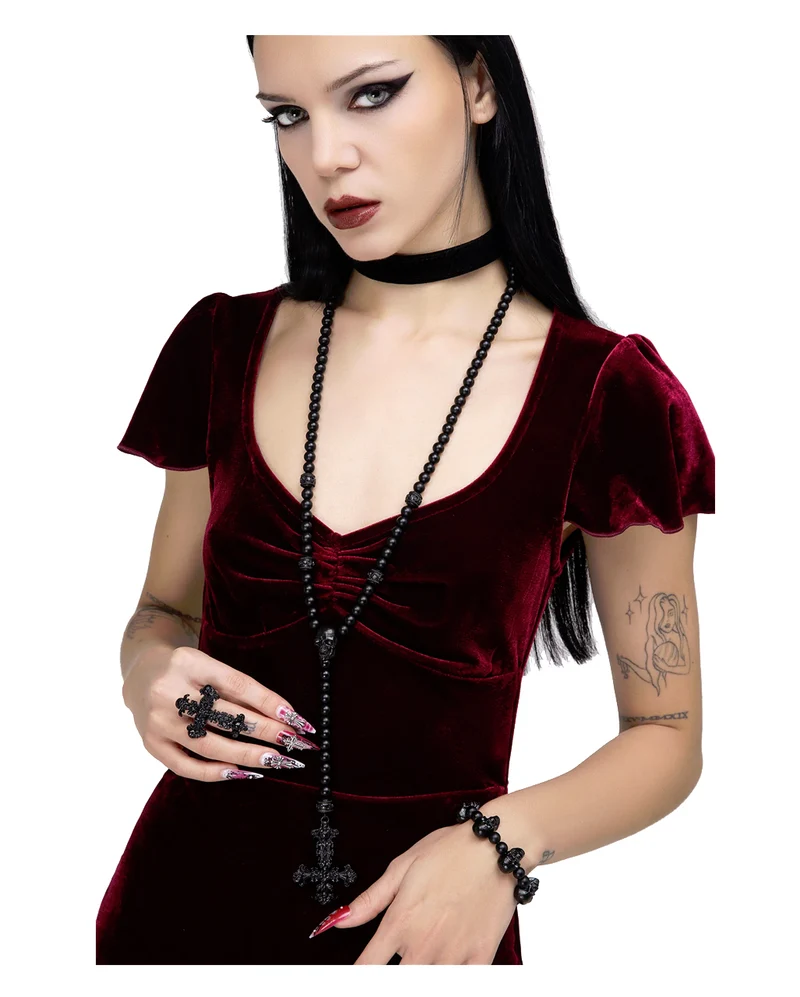 KILLSTAR Skullcraft Rosary Halskette