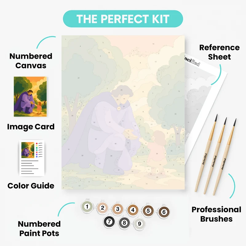 Hero and Child - Paint by Numbers Kit