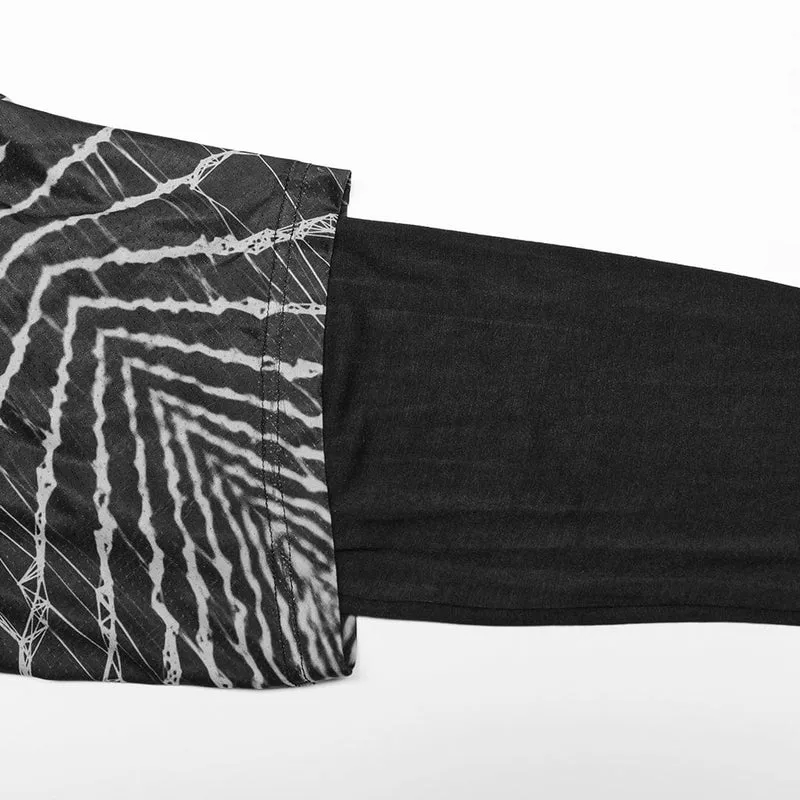 Schlaffe Hose mit Punk-Halo-Print für Herren