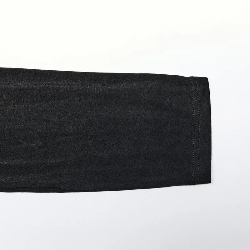 Schlaffe Hose mit Punk-Halo-Print für Herren