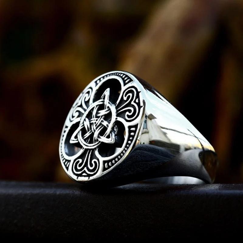 Keltischer Punk-Knotenring für Herren