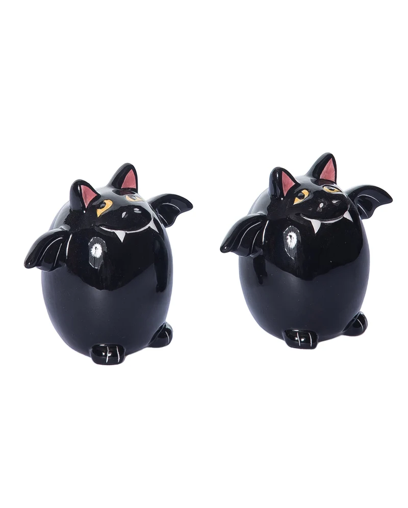 Spooky Fledermaus Salz & Pfefferstreuer 2er-Set