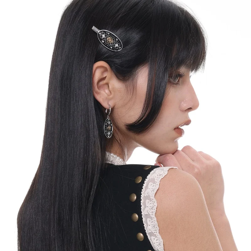 Punk Rose Diamante Haarspange für Damen