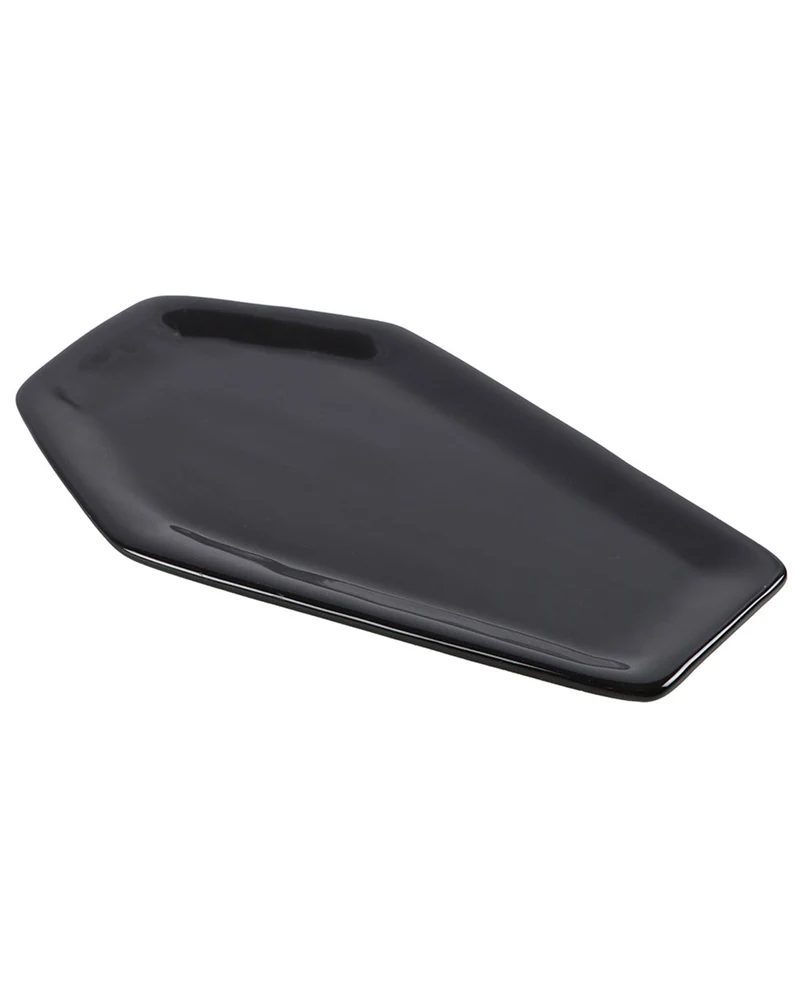 Schwarze Sarg Schmuckschale 11cm