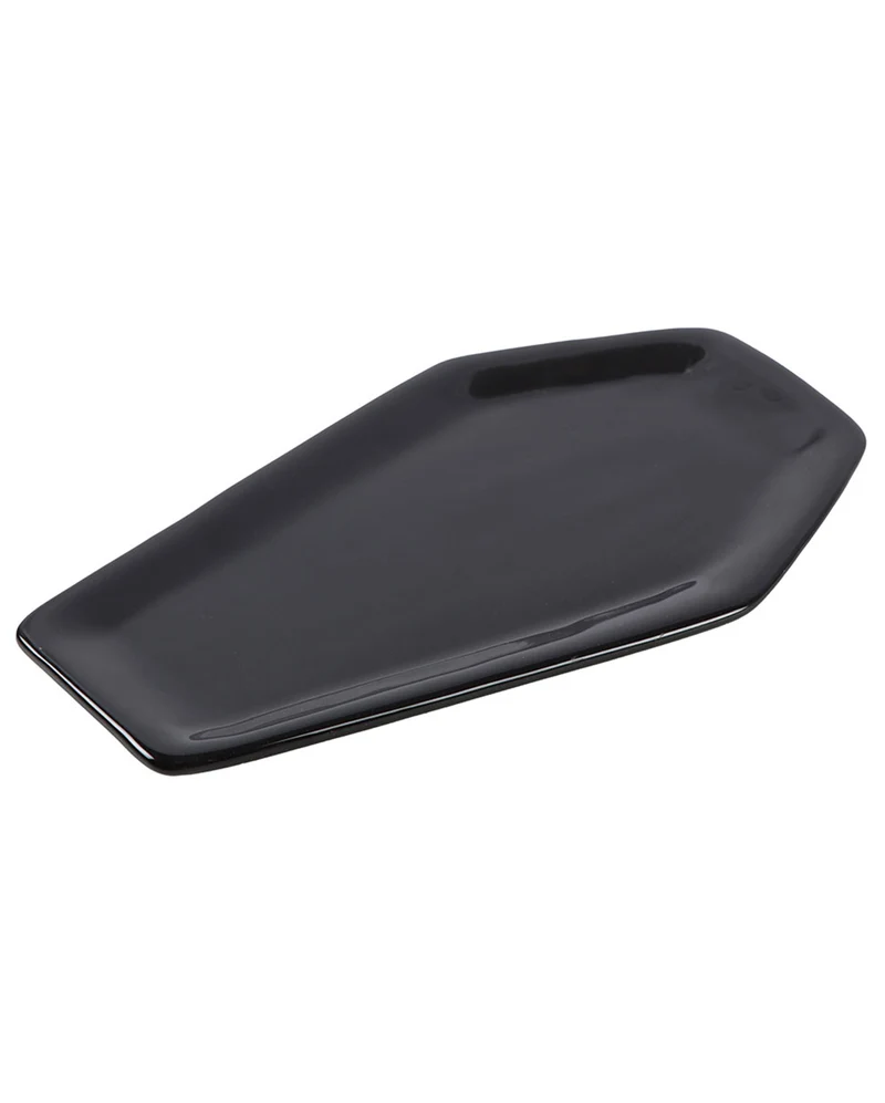 Schwarze Sarg Schmuckschale 11cm