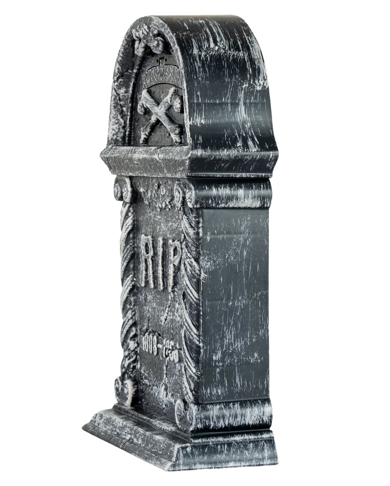 Halloween Grabstein mit Herausgreifender Skeletthand 43cm