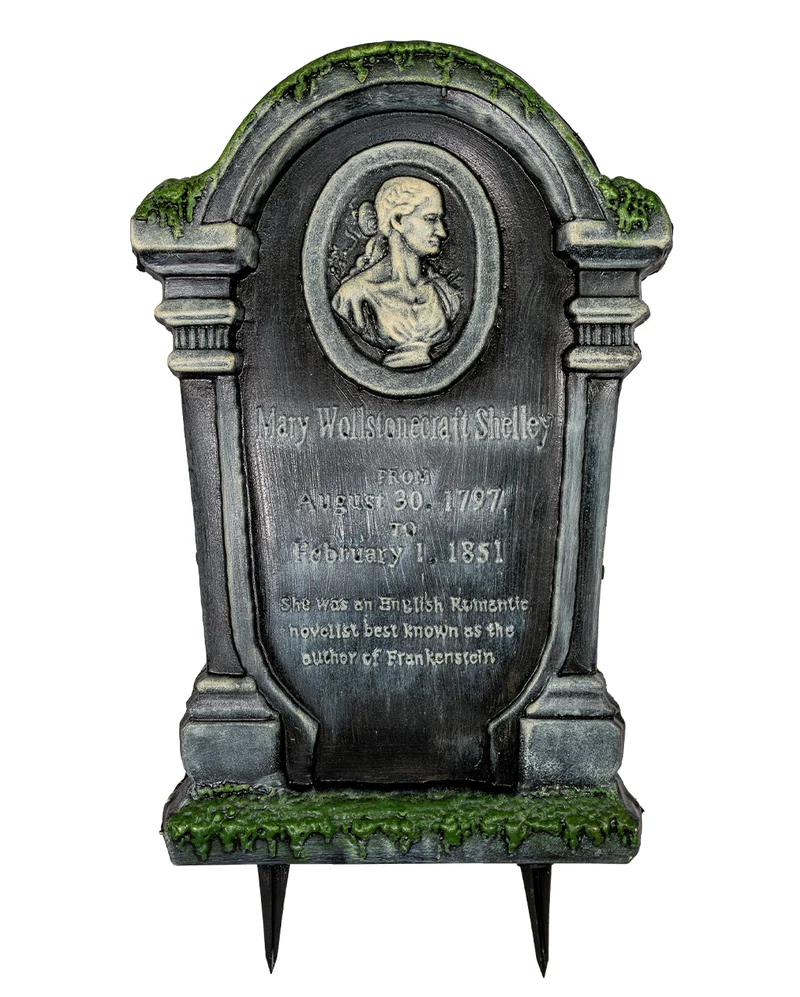M. Shelley Halloween Grabstein mit Erdspieß 53cm