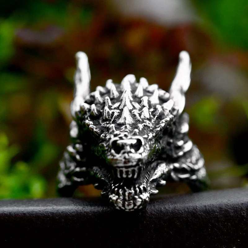 Punk-Drachenring für Herren