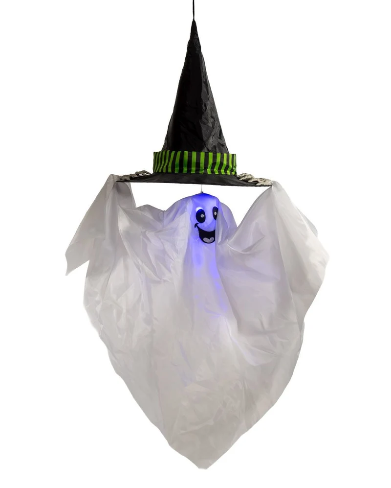 Schwebender Geist mit Hexenhut Animatronic 85cm