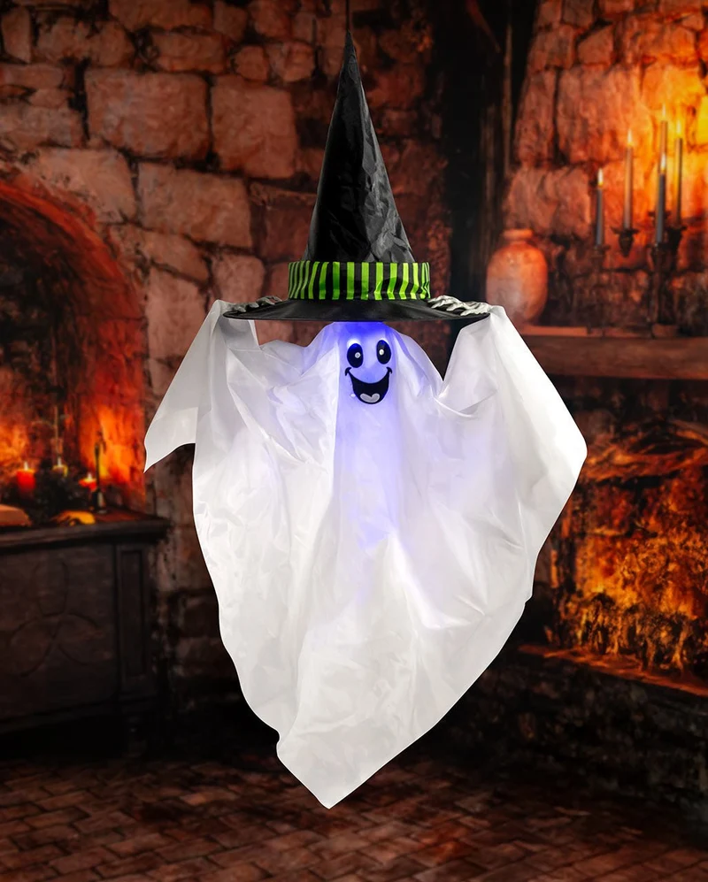 Schwebender Geist mit Hexenhut Animatronic 85cm