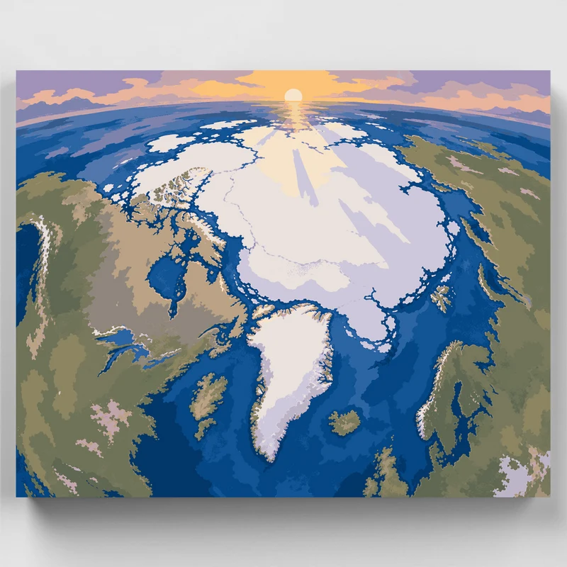 Arctic Ice View - Paint by Numbers Kit