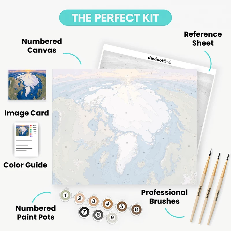 Arctic Ice View - Paint by Numbers Kit