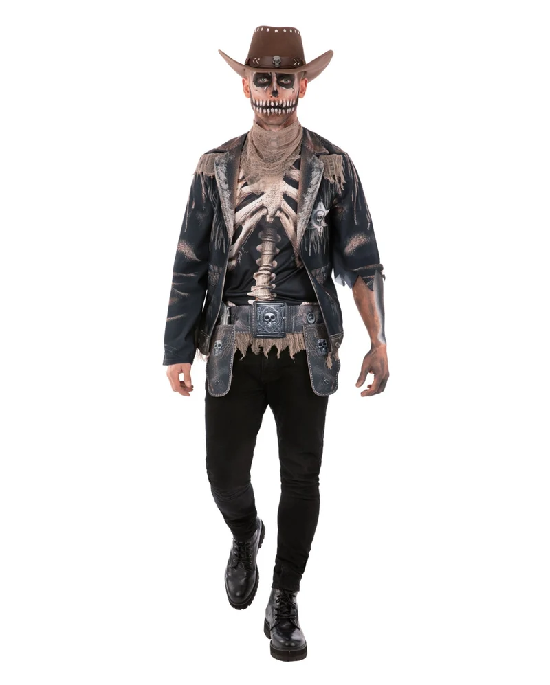 Skelett Outlaw Herren Kostüm
