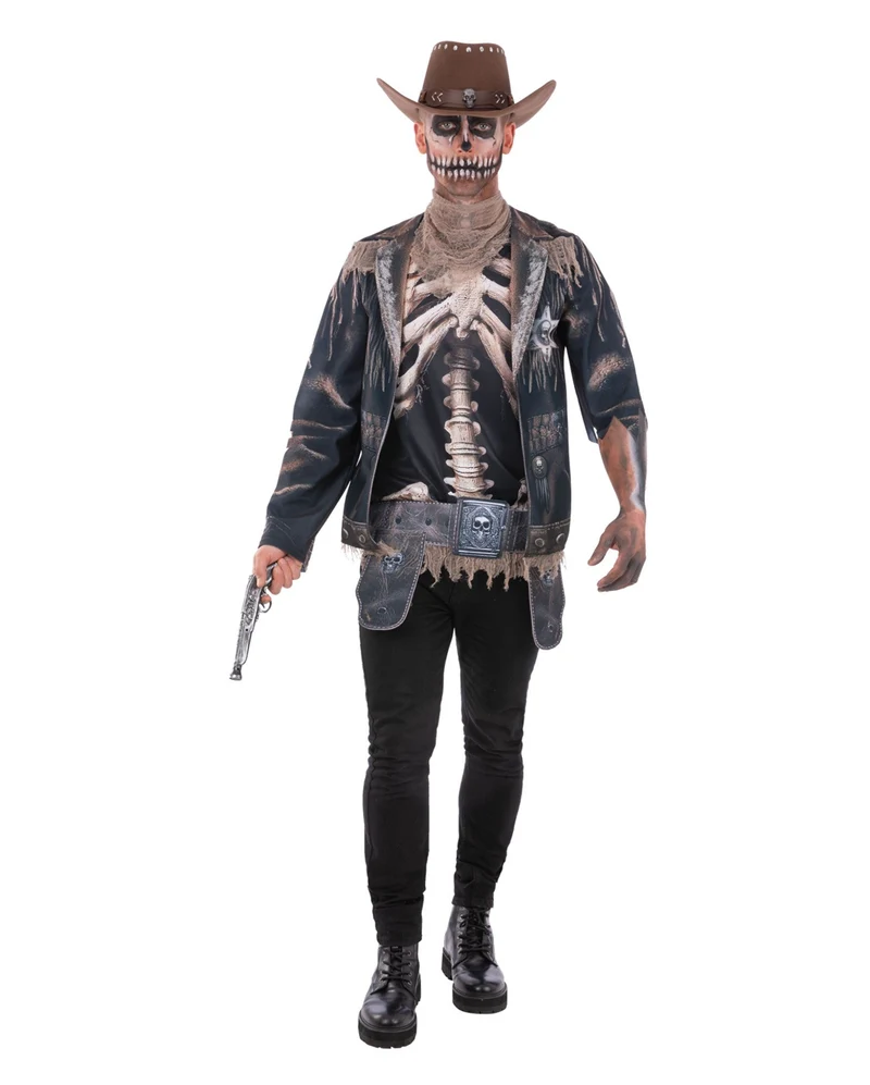 Skelett Outlaw Herren Kostüm
