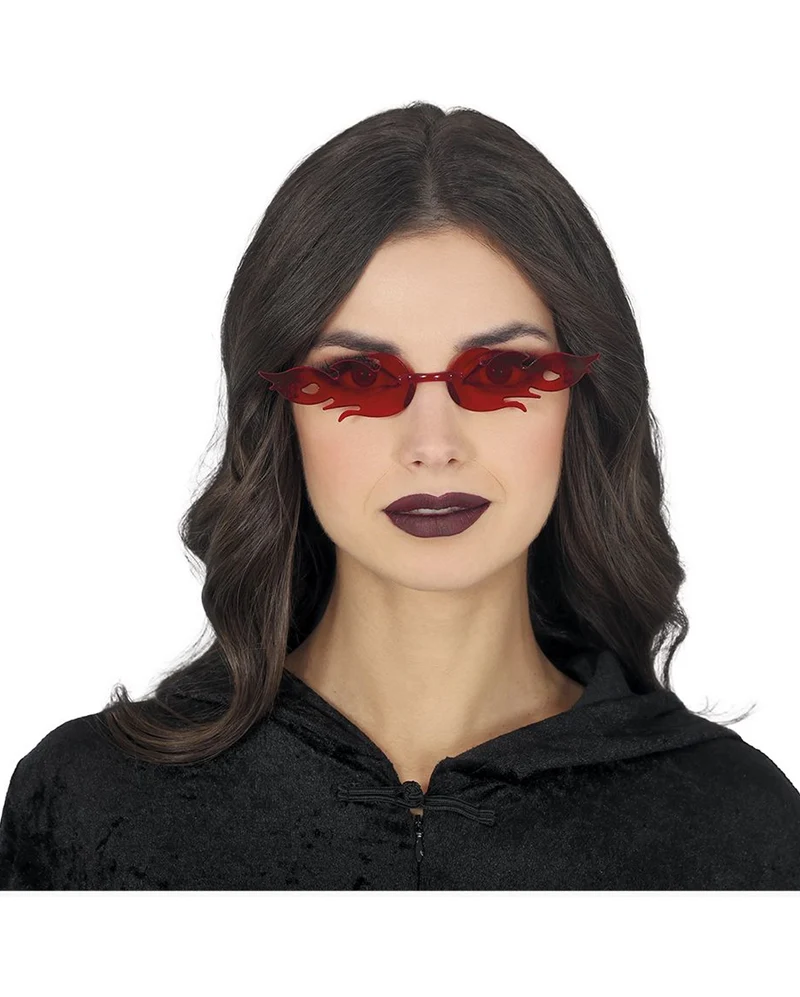 Flammen Motiv Brille
