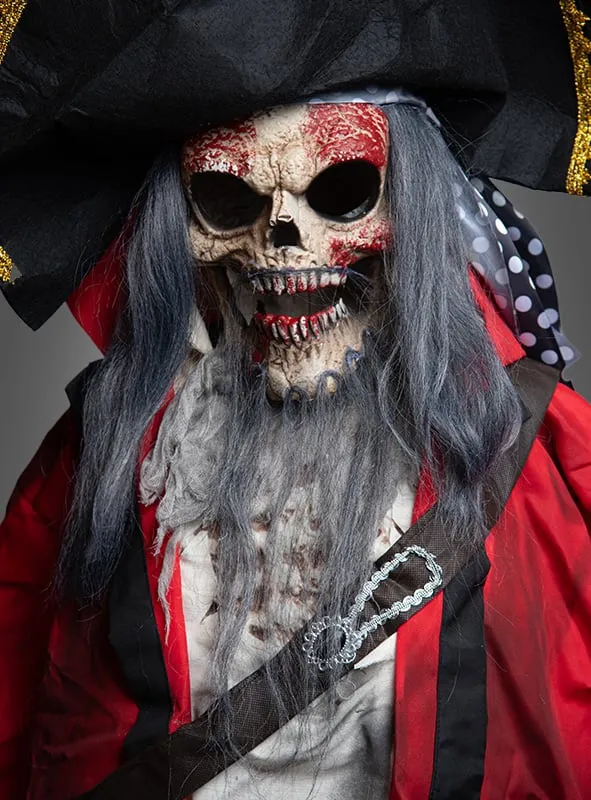 Piraten Skelett 190cm animiert Halloween Deko