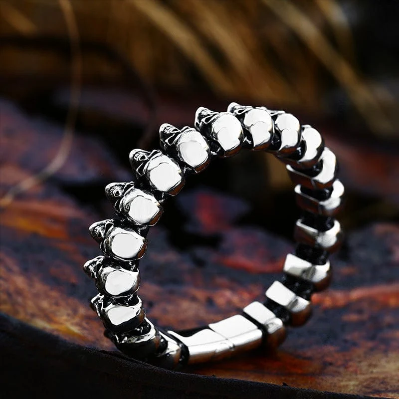 Herren-Punk-Totenkopf-Kettenarmband