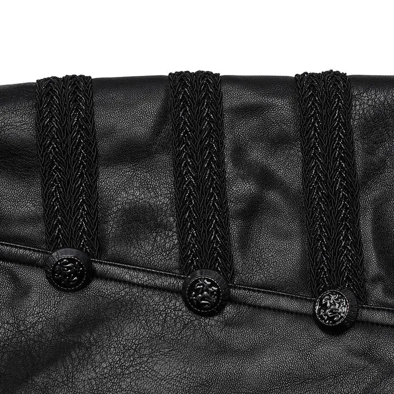 Herren Punk Kunstlederhose
