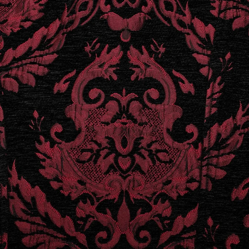 Herren-Gothic-Stehkragen-Jacquard-Splice-Weste