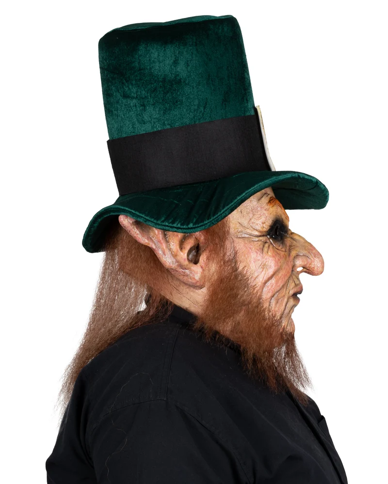 Evil Leprechaun Maske mit Haaren & Bart