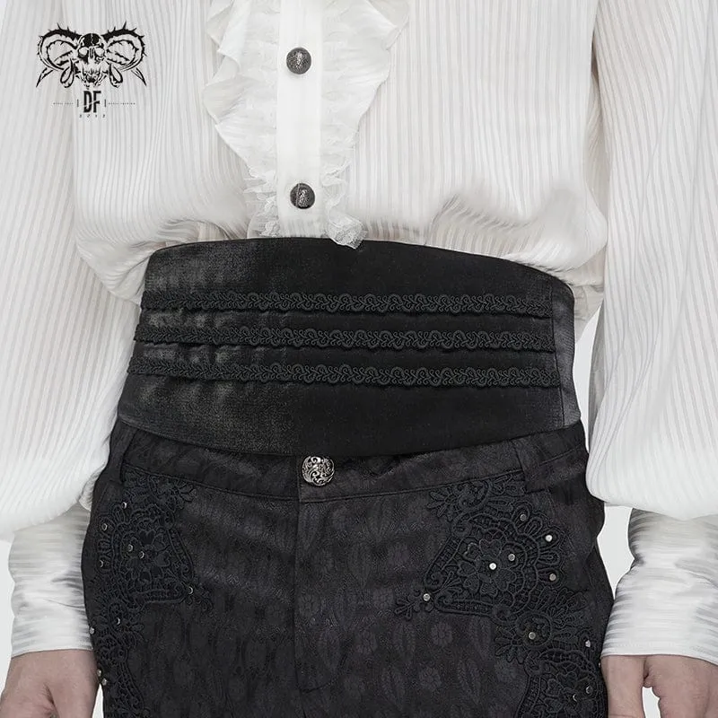 Gothic-Gürtel mit geflochtener Schnalle für Herren