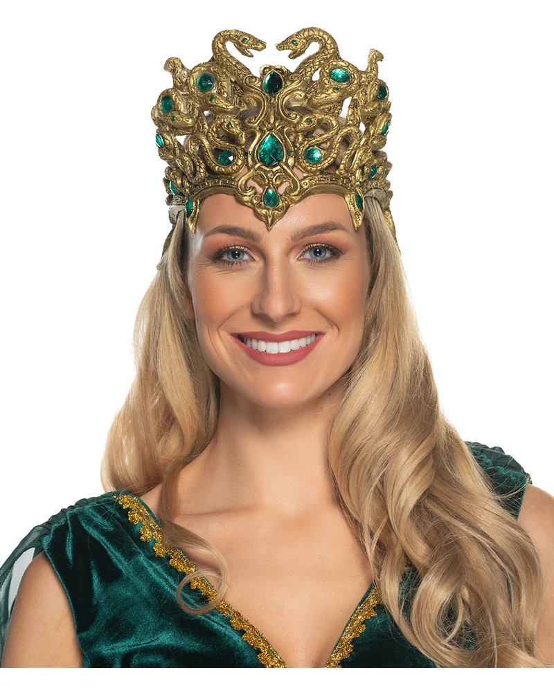 Medusa Kopfschmuck mit Schmucksteinen