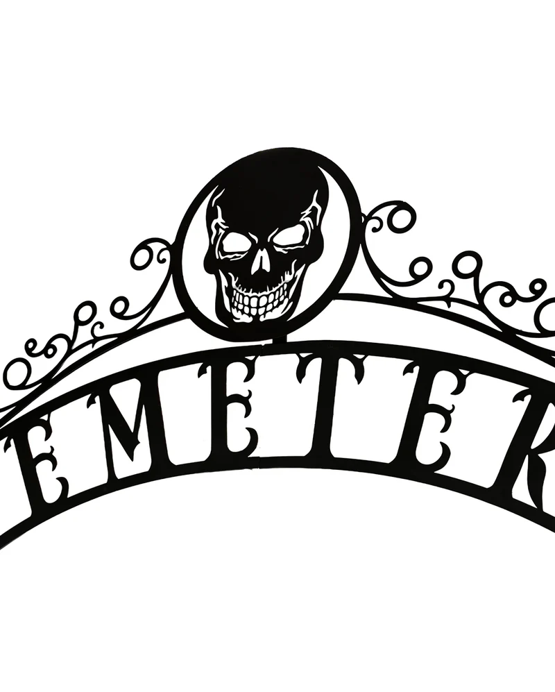 Gothic Cemetery Torbogen mit Gatter 2,85m
