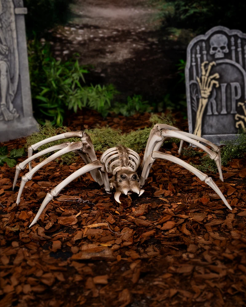 Gigantische Skelett Spinne als Halloween Deko 82cm