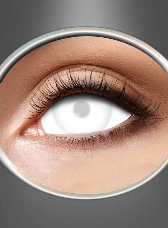 40 % Mini Sclera Blind White Kontaktlinsen weiß