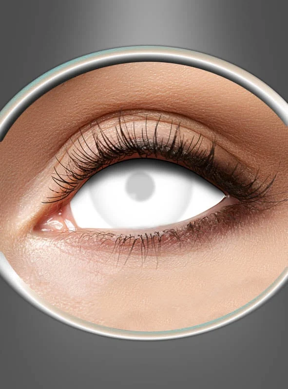 Mini Sclera Blind Kontaktlinsen weiß