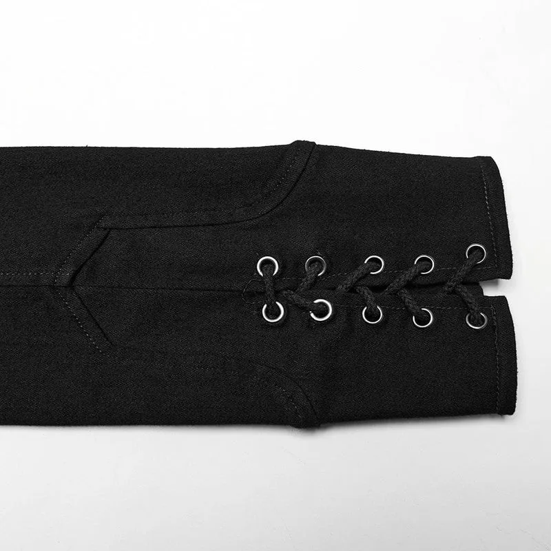 Unregelmäßiger Punk-Mantel mit Stehkragen für Damen