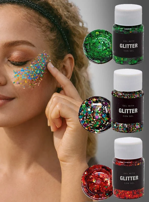 Glittergel Makeup versch. Farben