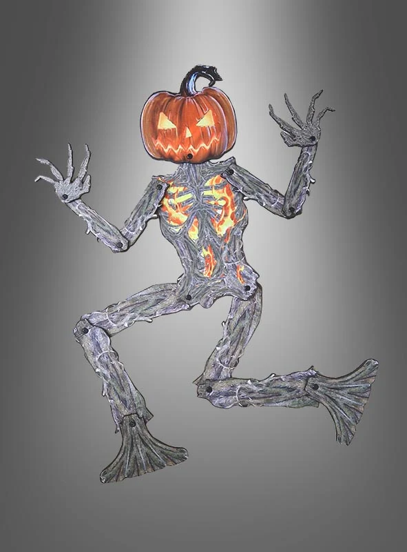 Verstellbares Kürbis Monster Wanddeko 100cm