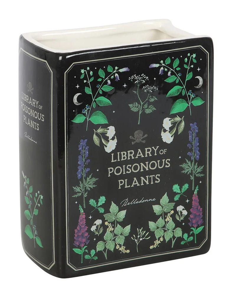 Giftpflanzen-Vase in Buchform 14,5cm