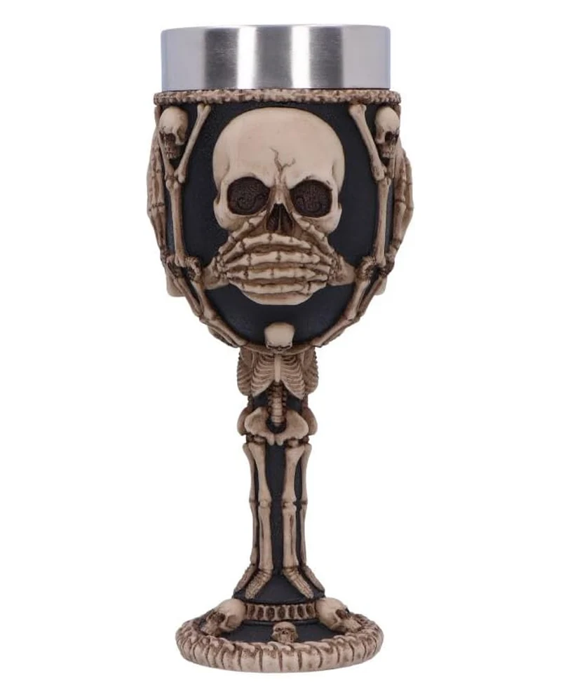 Three Wise Skeleton Kelch 20cm