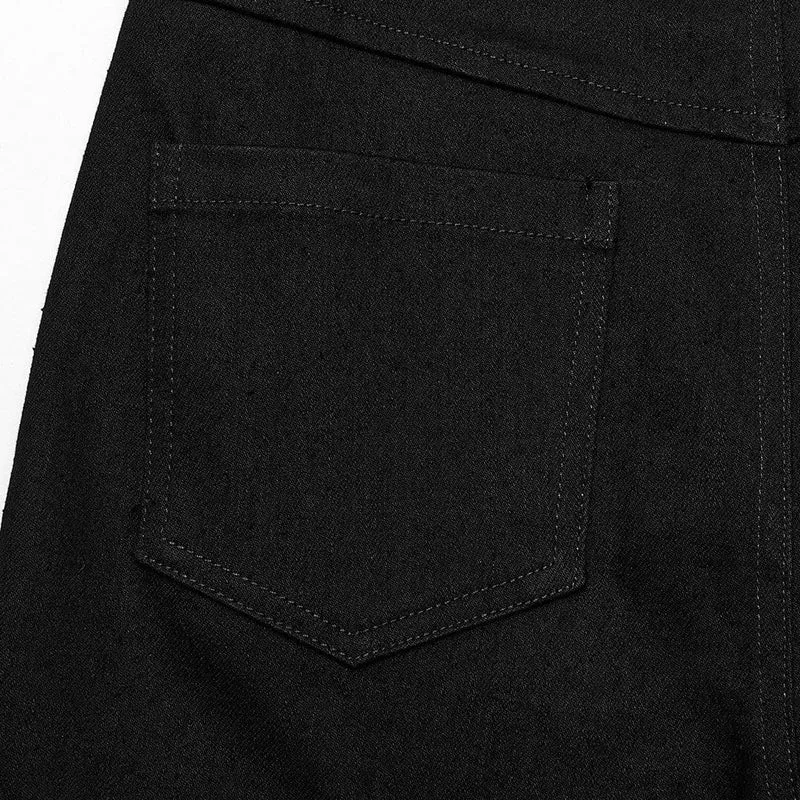 Punk-Mesh-Splice-Ösenhose für Damen