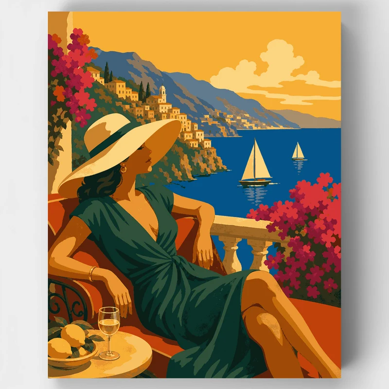 Amalfi Coast Reverie - Paint by Numbers Kit