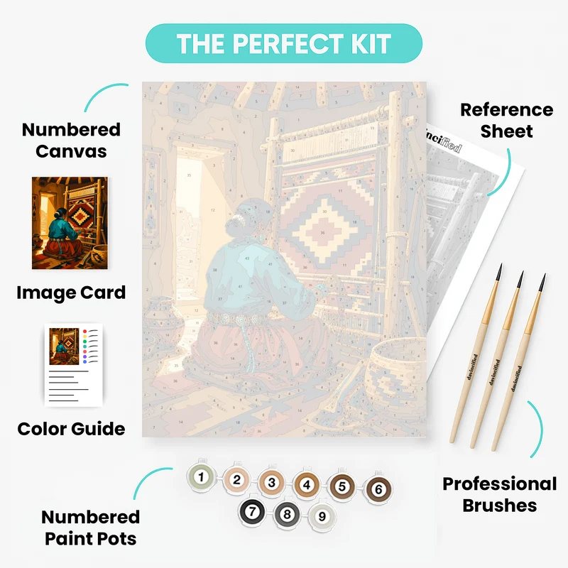 Navajo Weaver - Paint by Numbers Kit