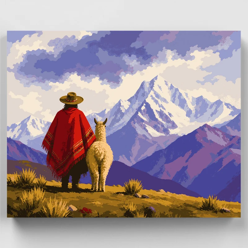 Andean Herder - Paint by Numbers Kit