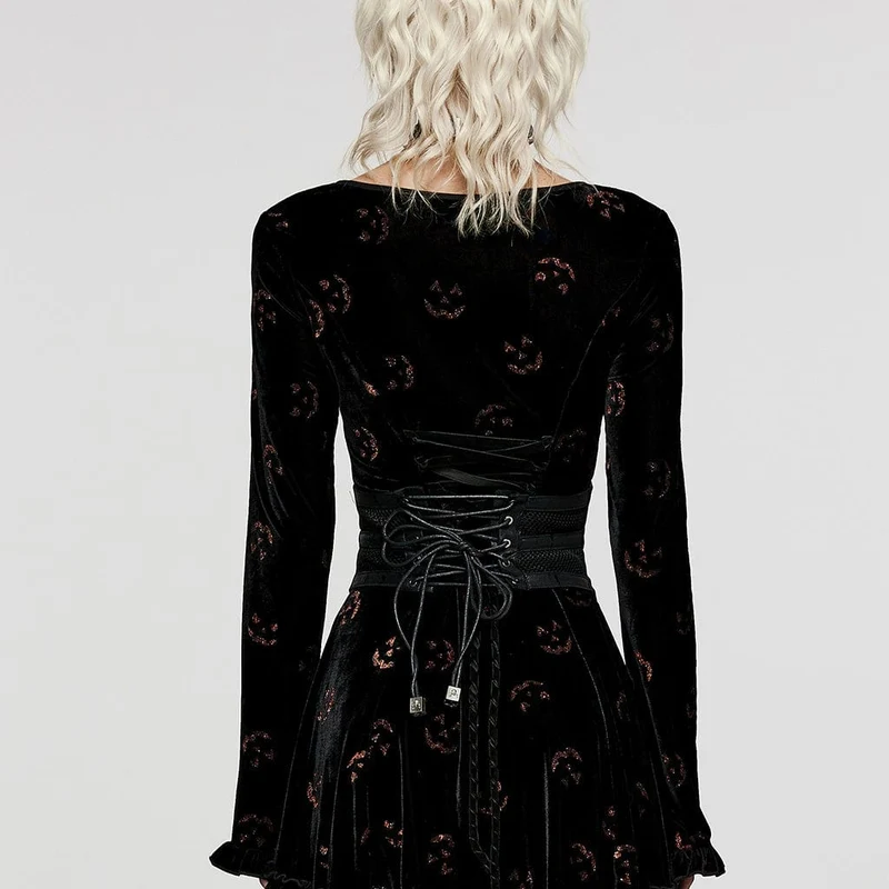 Damen Gothic Lace-up Mesh Splice Unterbrustkorsett