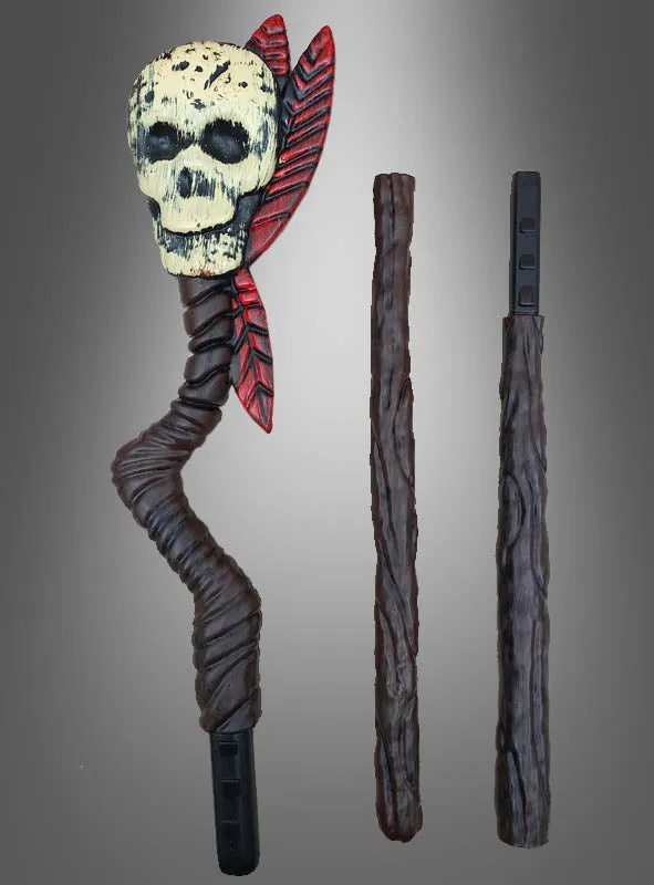Voodoo Stab 100cm mit Totenkopf