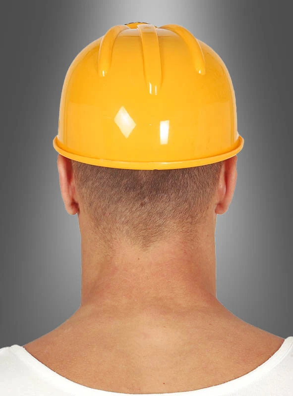 Gelber Bauarbeiter Helm mit Licht
