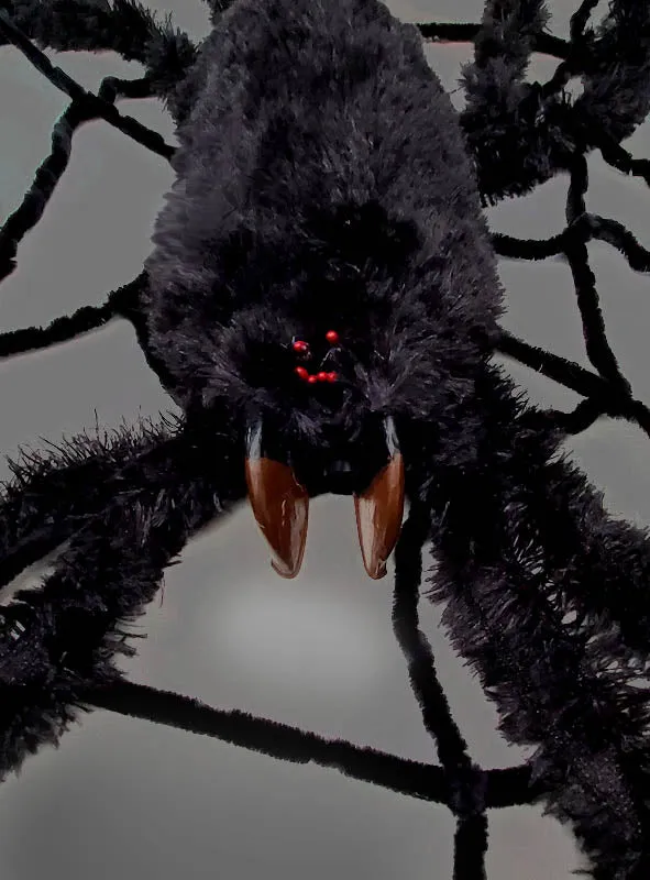 Gigantisches Spinnennetz 240cm mit Spinne