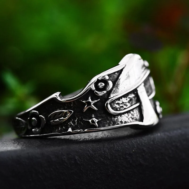 Herren-Punk-Pilz-Sternring