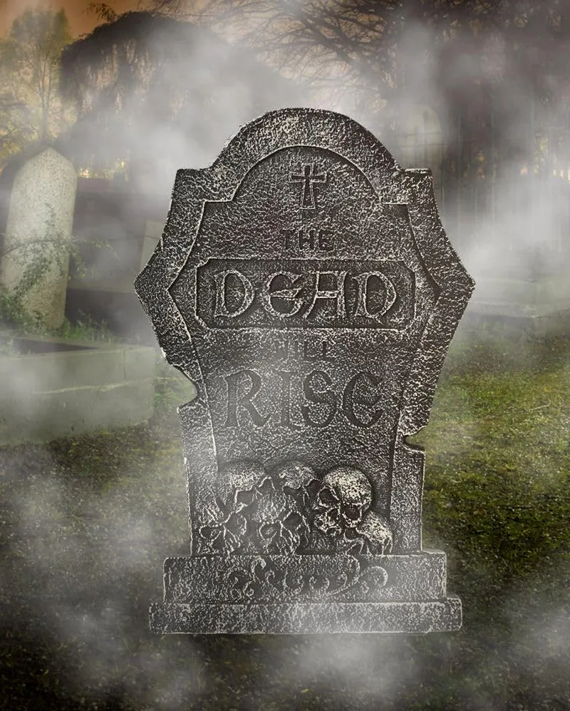 Halloween Grabstein "The Dead Will Rise" 56cm