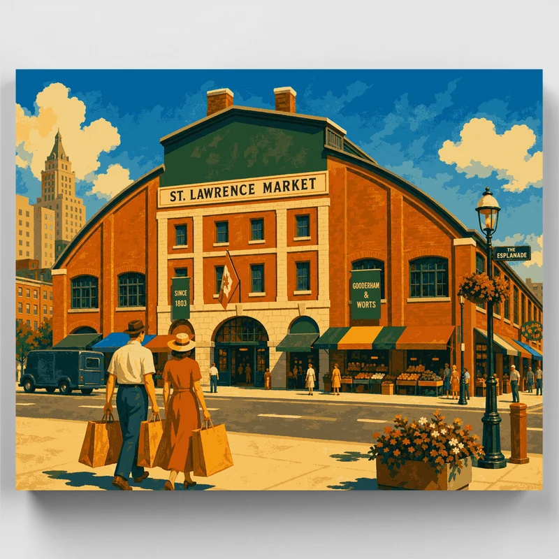 St. Lawrence Market - Paint by Numbers Kit