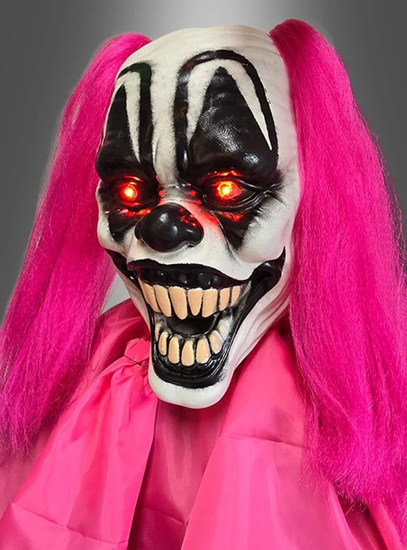 Clown Deko animiert 210cm mit Puppe